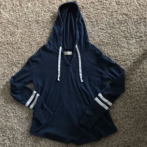 Long sleeved shirt with hood